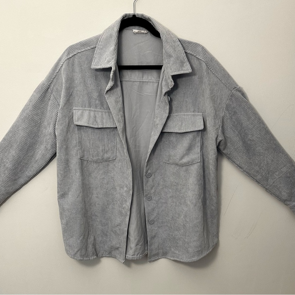 ARDENE Blue Jacket Long Sleeve - Size MEDIUM